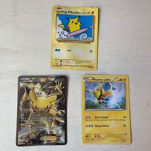 3 different Pikachus.